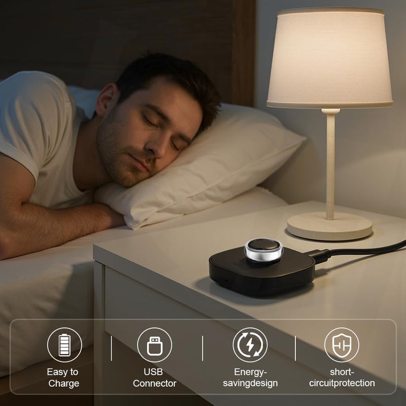 VOVELF شاحن متوافق مع حلقة أورا جين 3، آلية أمان مطورة وكابل شاحن USB-C، قاعدة شحن بخطوة واحدة لحلقة ذكية (المقاس 9) - Image 5